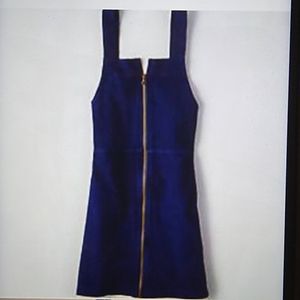 American Eagle Navy Zip Corduroy Jumper